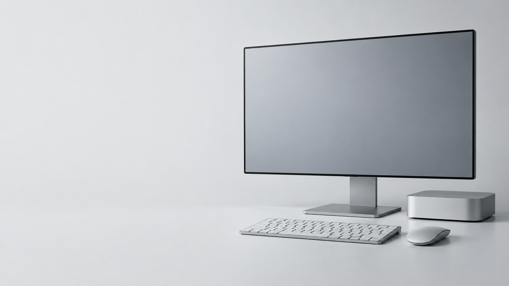 モニターとPCのある制作環境のイメージ